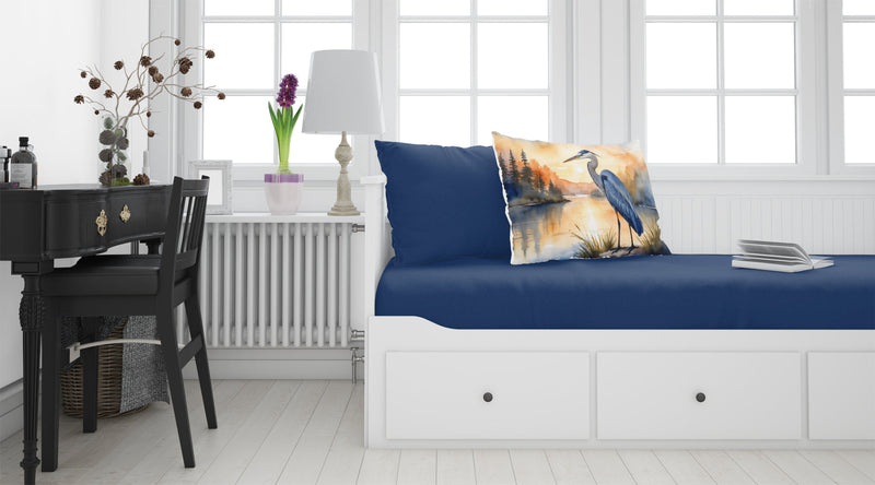 Blue Heron in the Golden Hour Standard Pillowcase