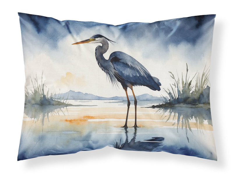 Blue Heron Barely Lit Sky Standard Pillowcase