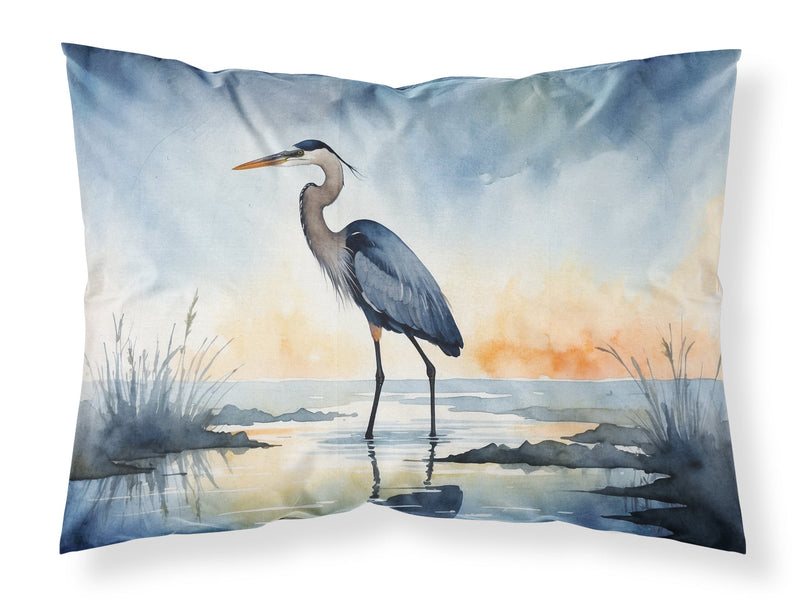 Blue Heron Barely Lit Sky Standard Pillowcase