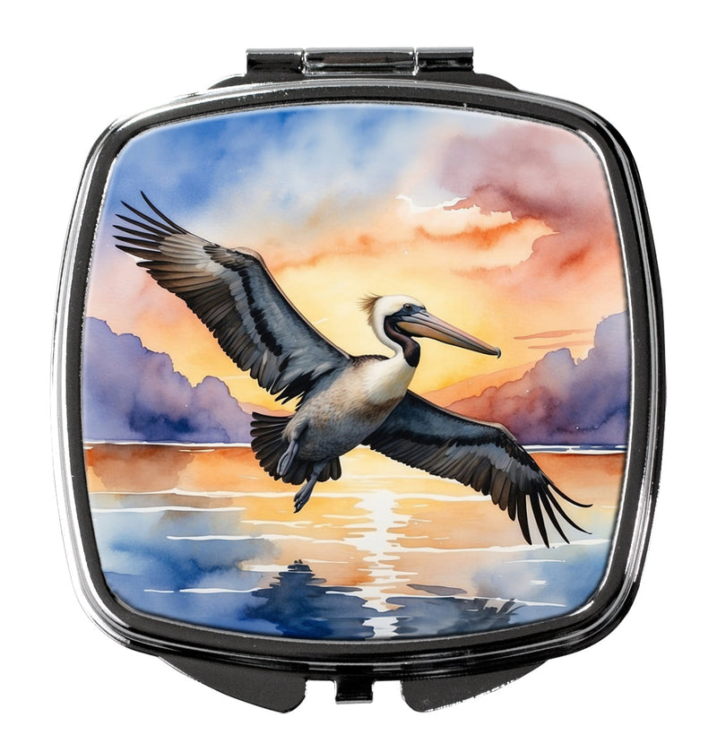 Pelican Fyling at Sunrise Compact Mirror