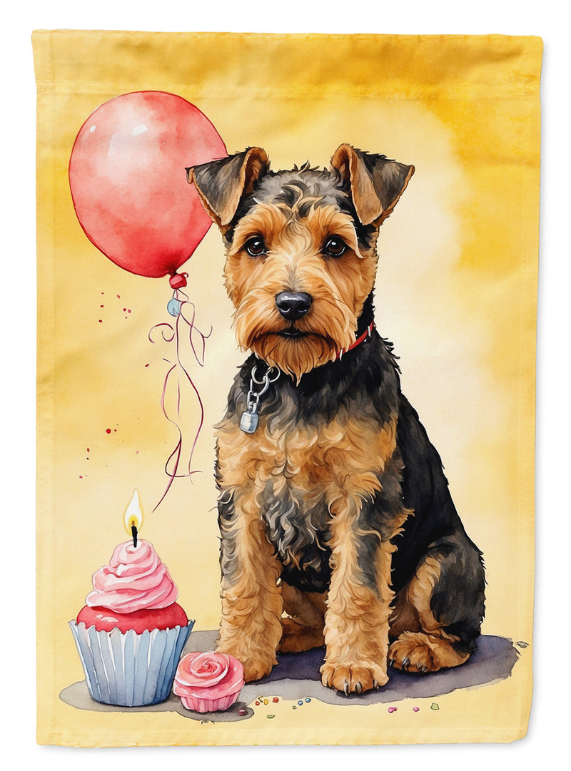 Welsh Terrier Happy Birthday House Flag