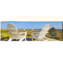 Siesta Key Margaritas Beach Adirondack Chairs | Wall Art Print on Real Wood