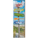 Siesta Key Beach Directional | Wall Art Print on Real Wood