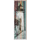 Rustic Boards Lighthouse | Wall Art Print on Real Wood