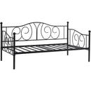 Twin size French Country Style Black Metal Day Bed Frame