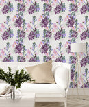Lilac and Gentle Flowers Wallpaper