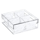 Compartment Dish (4 Dishes) - White Pearl