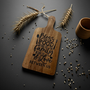 Laser Engraved Acacia Wood Cutting Board – Kitchen Decor, Cheeseboard, Gift for Food Lovers