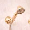 Unlacquered Brass Exposed Shower System