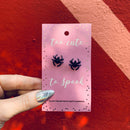 DEAL OF THE DAY: Too Cute to Spook Spider Earrings | Black Studs for Halloween, Spooky, Goth