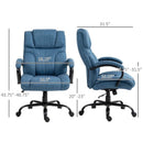 Denim Blue Big/Tall Adjustable Height Office Chair - 500 lbs. Weight Capacity