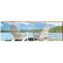 Pend Oreille River Scenic Welcome Wooden Sign | Wall Art Print on Real Wood