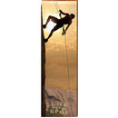 Life on the Edge Rock Climber Wooden Sign | Wall Art Print on Real Wood