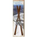 Mount Spokane Snow Skis Crossed DEC3 | Wall Art Print on Real Wood