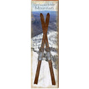 Schweitzer Mountain Resort, Idaho Snow Skis Wooden Sign | Wall Art Print on Real Wood
