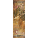 Welcome to the Retreat Rustic Buck DEC3 | Wall Art Print on Real Wood