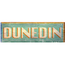 Dunedin Colorful Sign DEC7 | Wall Art Print on Real Wood