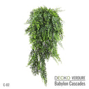 Artificial Hanging Plants - VIOLA Collection (6 different plants) | DECKO Verdure Babylon Cascades