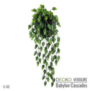 Artificial Hanging Plants - VIOLA Collection (6 different plants) | DECKO Verdure Babylon Cascades