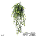 Artificial Hanging Plants - VIOLA Collection (6 different plants) | DECKO Verdure Babylon Cascades