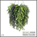 Artificial Hanging Plants - VIOLA Collection (6 different plants) | DECKO Verdure Babylon Cascades
