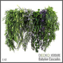 Artificial Hanging Plants - VIOLA Collection (6 different plants) | DECKO Verdure Babylon Cascades