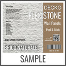 Flexible 3D Stone Wall Panel Sample - BRICO NATURALE | DECKO Flexistone - Free Shipping