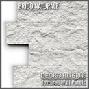 Flexible 3D Stone Wall Panels - BRICO NATURALE - Box of 12 Interlocking Peel-and-Stick Panels 11.64 sqft coverage | DECKO Flexistone