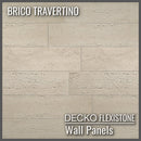 Flexible 3D Stone Wall Panel Sample - BRICO TRAVERTINO | DECKO Flexistone - Free Shipping