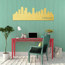 Denver Skyline Metal Wall Art – Colorado City Urban Home & Office Decor