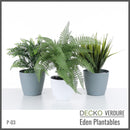 Plantable Artificial Plants - SYLVA Collection (2 Sets of 3 different plants) | DECKO Verdure Eden Plantables