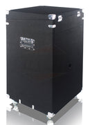 Ultimate Rackmount Studio Mixer Flight Road Case By GRIFFIN | 25U Mount Space Pro-Audio Amp Cabinet Travel Trunk For Music Gear Recording Equipment | Portable DJ Sound Booth Rack Stand Carpet PA Cart