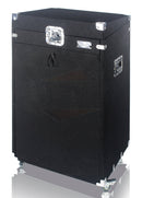 Ultimate Rackmount Studio Mixer Flight Road Case By GRIFFIN | 25U Mount Space Pro-Audio Amp Cabinet Travel Trunk For Music Gear Recording Equipment | Portable DJ Sound Booth Rack Stand Carpet PA Cart
