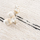 Riad Black Striped White Rug with Tassels