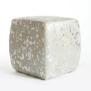 Modern Hide Square Pouf