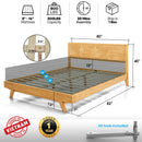 Harmony Solid Wood Bed Frame