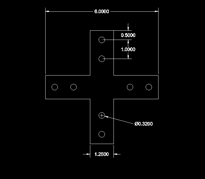 Furniture X Bracket, 6"x6"