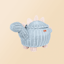 Dinosaur Storage Basket - Pastel Blue/Pink