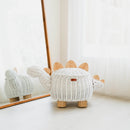 Dinosaur Storage Basket - White