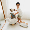 Dinosaur Storage Basket - White