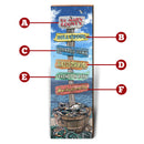 Customizable Dock Scene Directional Sign | Wall Art Print on Real Wood