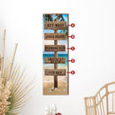Personalized Coastal Wooden Directional Sign | Home Wall Art Print on Real Wood