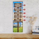 Personalized Mountain Camping Directional Wood Sign | Wall Art Print on Real Wood | Customizable Rustic Cabin Lodge Decor