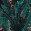 Dark Wallpaper with Palm Leaves