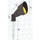 DL02 Low Voltage Waterproof LED Outdoor Spotlight Directional Monopoint Lighting
