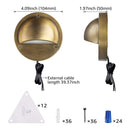 DLA01 12-Pack Bronze 2.5W Low Voltage 3000K Warm White Integrated  LED Outdoor Half Moon Deck Lights Package, 12V LED Step Fence Landscape Lights