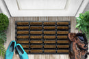 Coconut Natural Coir 24'' x 16'' Non-Slip Indoor/Outdoor Mat