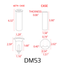 DM53 3W COB LED Monodirectional Stainless Steel Waterproof In-Ground Landscape Well Light