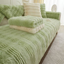 Chic Thickened Faux Rabbit Plush Couch Covers for Sofas 1/2/3/4 Seater, Ultra-soft Non Slip Sofa Cover