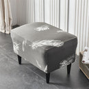 Stretch Spandex Nordic Floral Removable Wing Chair Cover, Relaxing Seat Covers Slipcovers for Armchairs